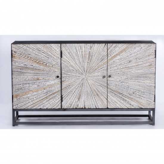 Reclaimed Wood Astral Plains 3 Door Accent Cabinet