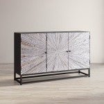 Reclaimed Wood Astral Plains 3 Door Accent Cabinet