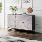 Reclaimed Wood Astral Plains 3 Door Accent Cabinet