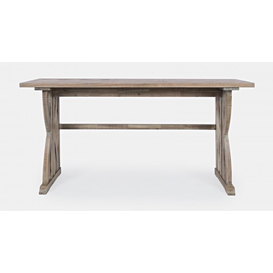 Fairview Counter Height Sofa Table Set with Three Stools