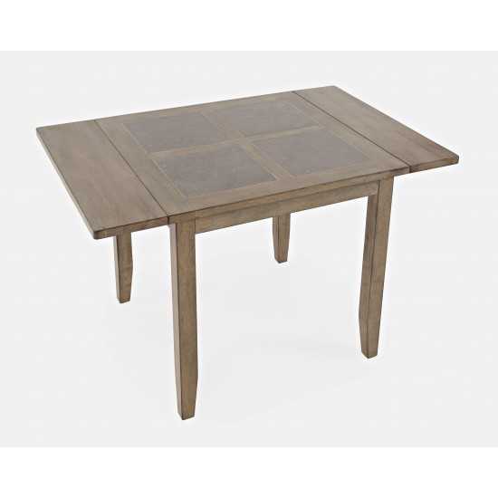 Prescott Park 48'' Drop Leaf Table with Tile Inlay