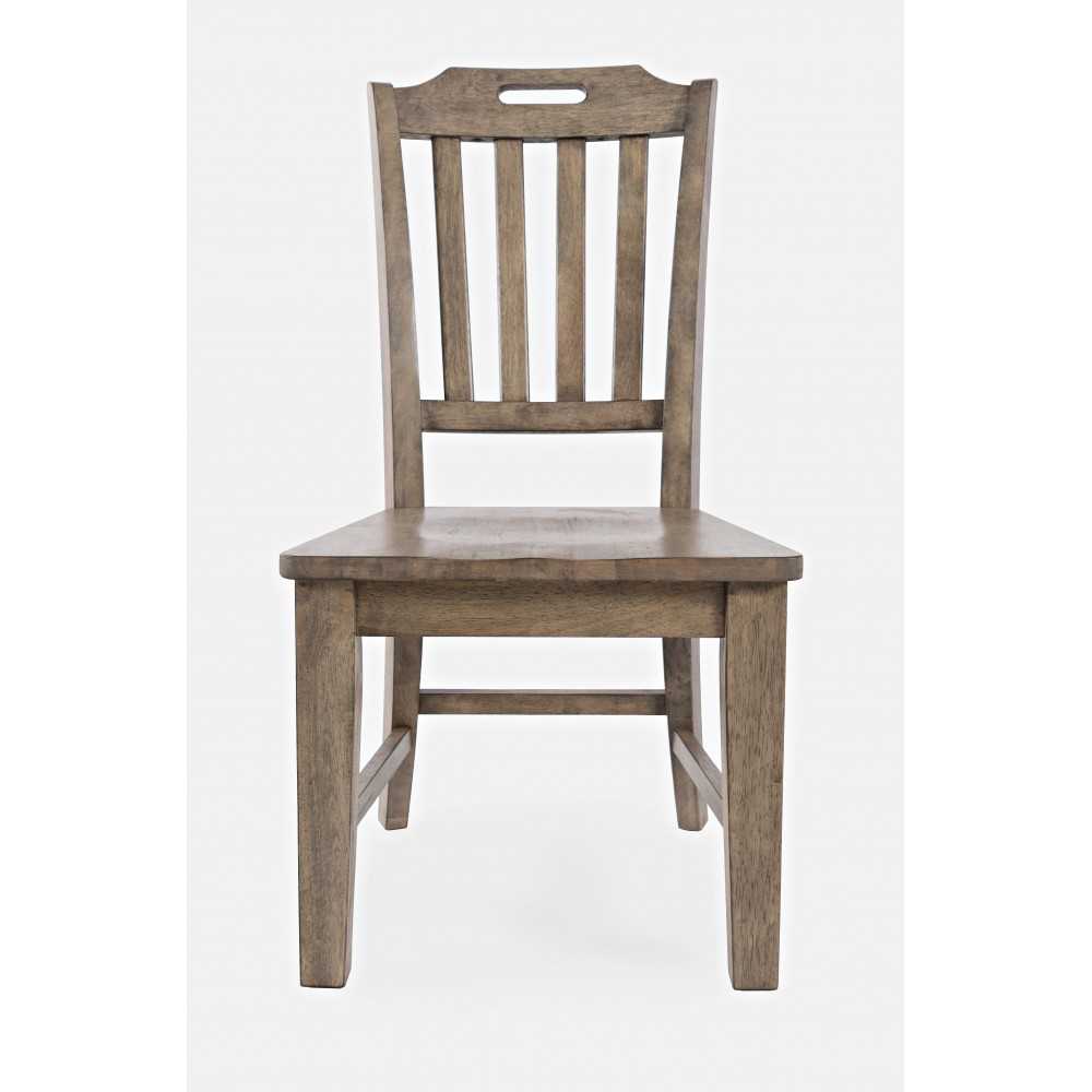 Prescott Park Solid Wood Slatback Handle Dining Chair (Set of 2)