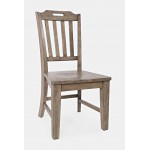 Prescott Park Solid Wood Slatback Handle Dining Chair (Set of 2)