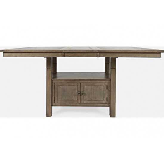 Prescott Park 74'' Storage Dining Table with Tile Inlay