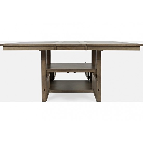 Prescott Park 74'' Storage Dining Table with Tile Inlay