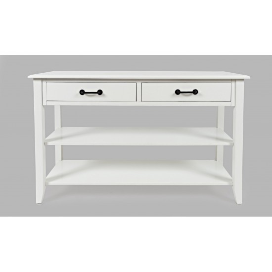 North Fork Acacia 2 Drawer Sofa Console Table