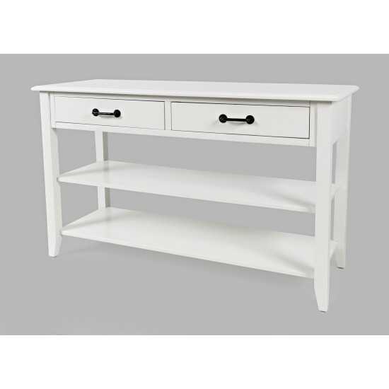 North Fork Acacia 2 Drawer Sofa Console Table