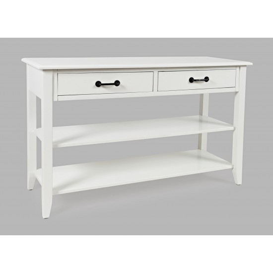 North Fork Acacia 2 Drawer Sofa Console Table