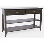 Modern Espresso Sofa Console Table