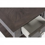 Modern Espresso Chairside Table