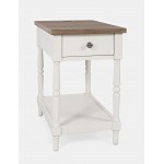 Grafton Farms USB Charging Chair Side Table