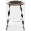 Nature's Edge Solid Acacia Counter Height Backless Stool (Set of 2)