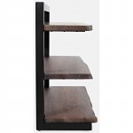 Nature's Edge Solid Acacia 3 Shelf Bookcase