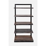 Nature's Edge Solid Acacia 5 Shelf Bookcase