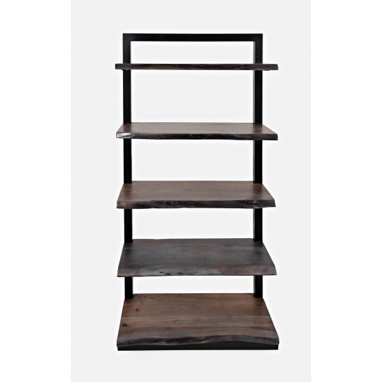 Nature's Edge Solid Acacia 5 Shelf Bookcase