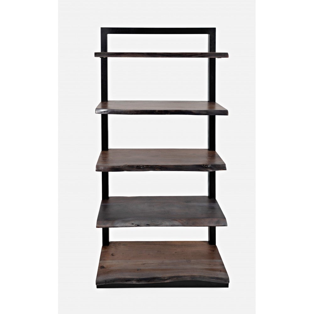 Nature's Edge Solid Acacia 5 Shelf Bookcase