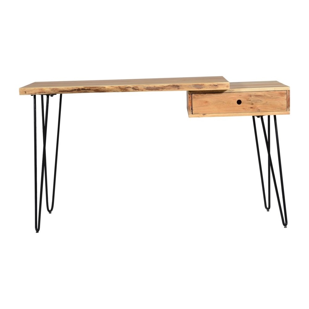 Nature's Edge Solid Acacia Desk with Drawer