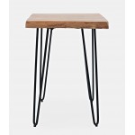 Nature's Edge Solid Acacia Chairside Table