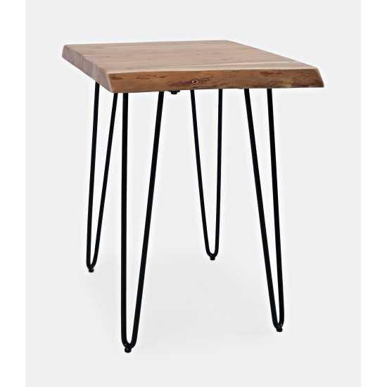 Nature's Edge Solid Acacia Chairside Table