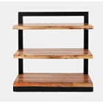 Nature's Edge Solid Acacia 3 Shelf Bookcase