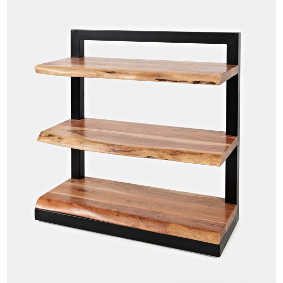 Nature's Edge Solid Acacia 3 Shelf Bookcase