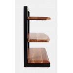 Nature's Edge Solid Acacia 3 Shelf Bookcase