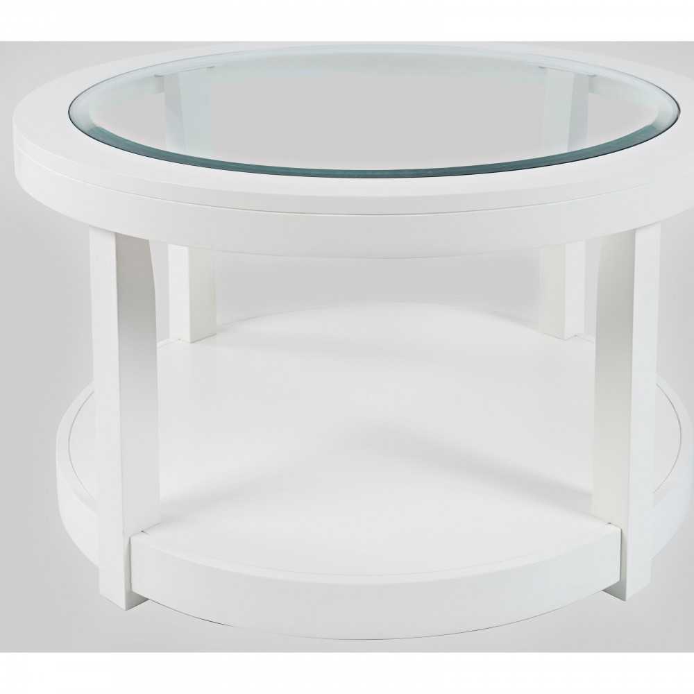 Urban Icon Round Glass Inlay Coffee Table