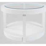 Urban Icon Round Glass Inlay Coffee Table