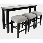 Urban Icon 4 Piece Counter Height Dining Table Set with USB Charging