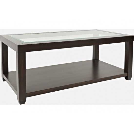 Urban Icon Rectangular Glass Inlay Coffee Table