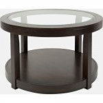 Urban Icon Round Glass Inlay Coffee Table