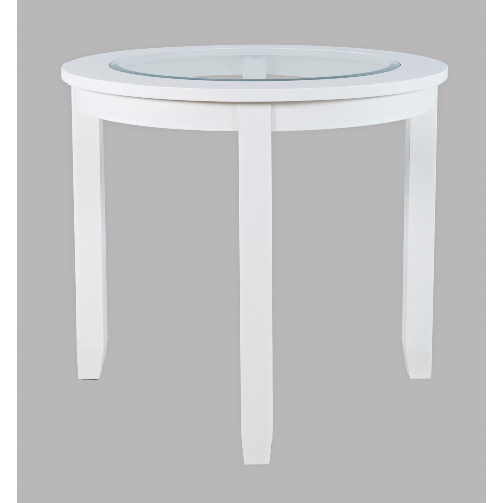 Urban Icon 42" Round Counter Height Glass Inlay Dining Table Urban Icon 42" Round Counter Height Glass Inlay Dining Table