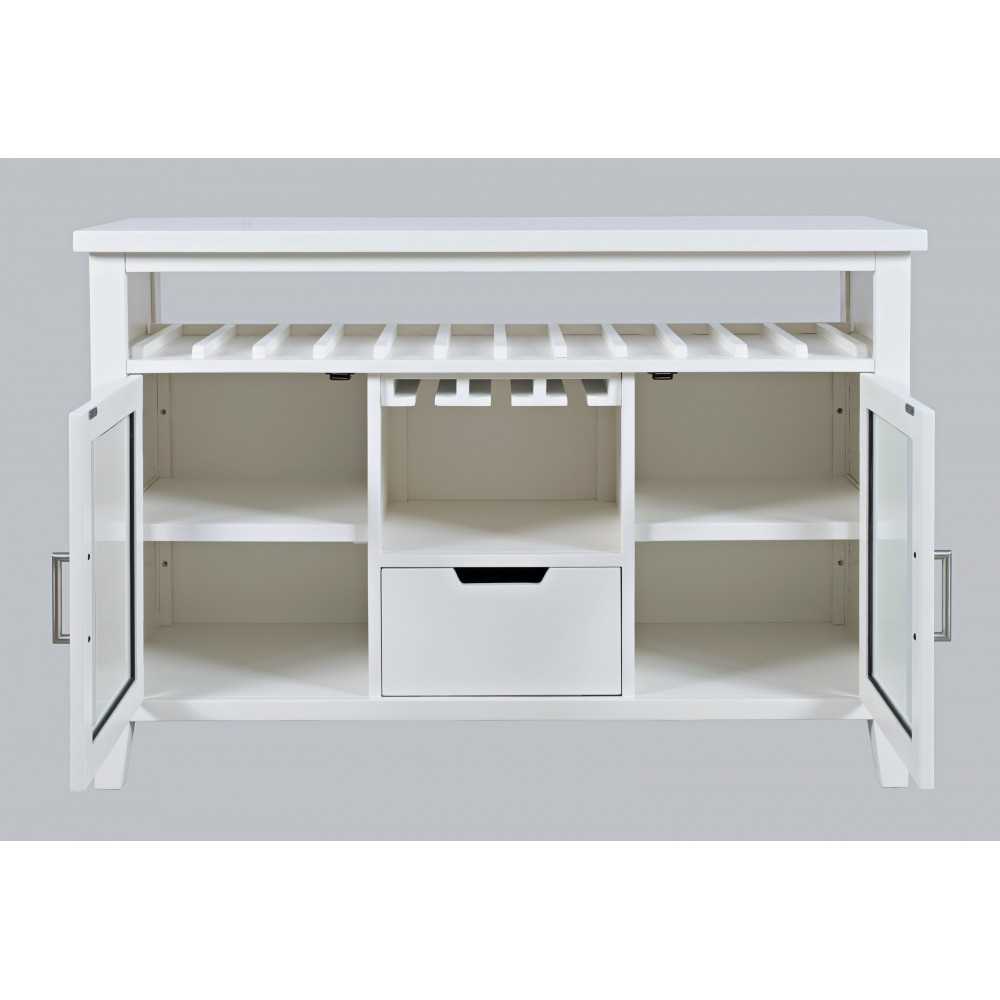 Urban Icon 48" Buffet Server with Wine Rack and Stemware Rack