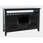 Urban Icon 48" Buffet Server with Wine Rack and Stemware Rack