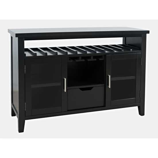 Urban Icon 48" Buffet Server with Wine Rack and Stemware Rack