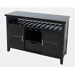 Urban Icon 48" Buffet Server with Wine Rack and Stemware Rack