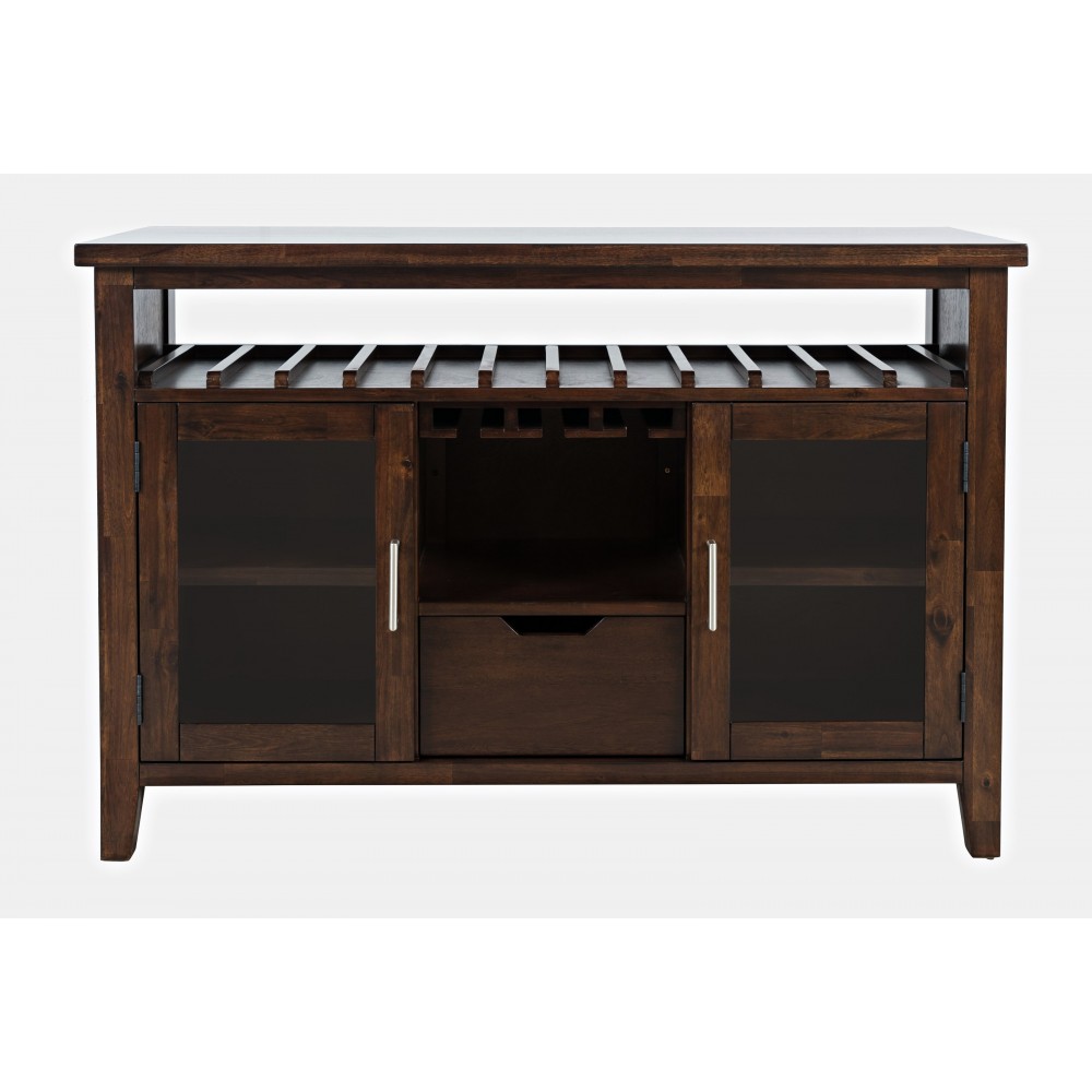 Urban Icon 48" Buffet Server with Wine Rack and Stemware Rack