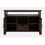 Urban Icon 48" Buffet Server with Wine Rack and Stemware Rack