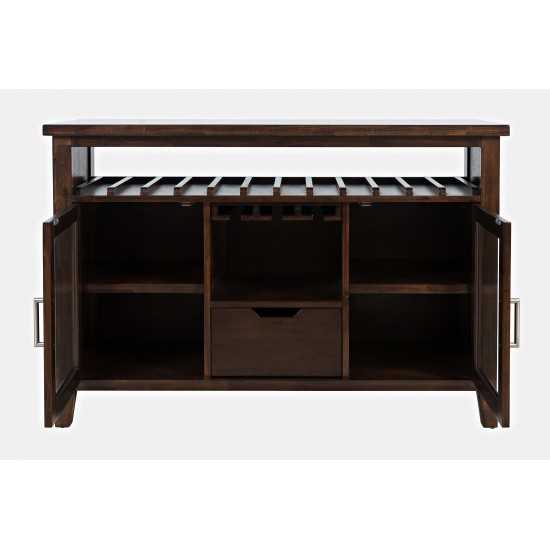 Urban Icon 48" Buffet Server with Wine Rack and Stemware Rack