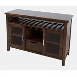 Urban Icon 48" Buffet Server with Wine Rack and Stemware Rack