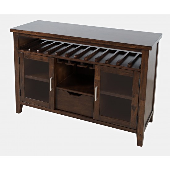 Urban Icon 48" Buffet Server with Wine Rack and Stemware Rack