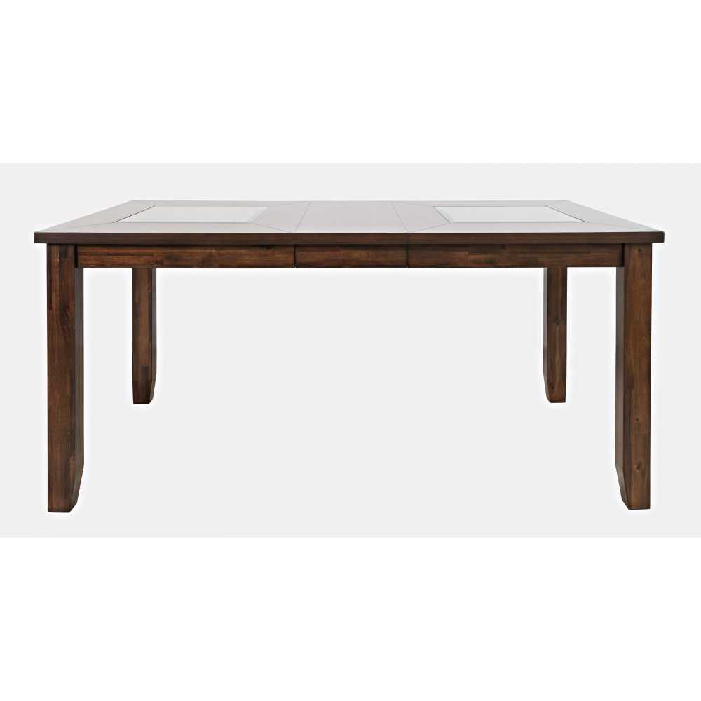 Urban Icon 66" Extension Glass Inlay Dining Table