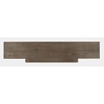 Carrington Contemporary Wire Brushed 70" Breakfront Accent Cabinet