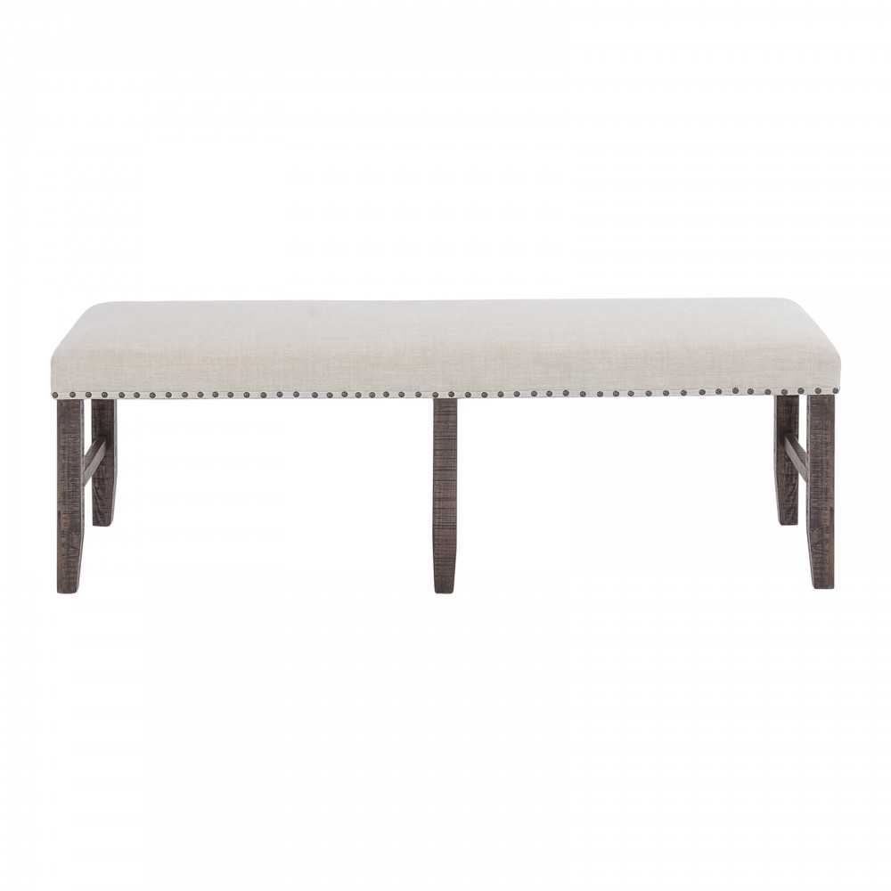 Willow Creek Solid Pine Upholstered Dining Bench