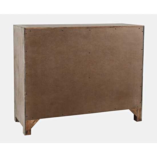 Gramercy Mid-Century Modern Chevron Two Door Accent Chest