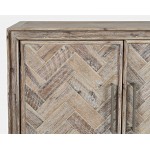 Gramercy Mid-Century Modern Chevron Two Door Accent Chest