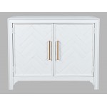 Gramercy Mid-Century Modern Chevron Two Door Accent Chest