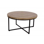 Ames Solid Wood Modern 36" Round Coffee Table