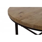 Ames Solid Wood Modern 36" Round Coffee Table