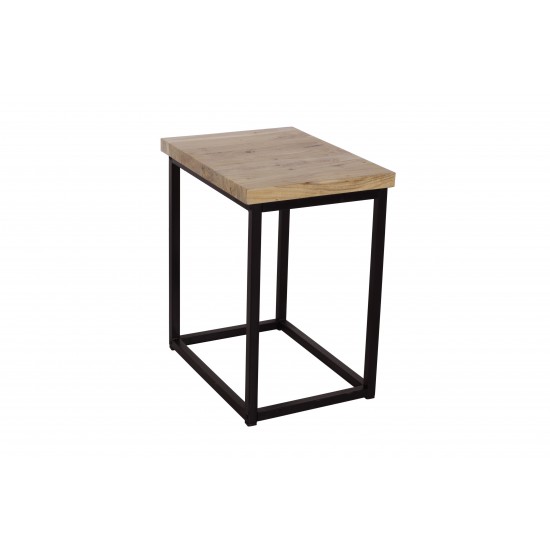 Ames Solid Wood Modern Chairside End Table